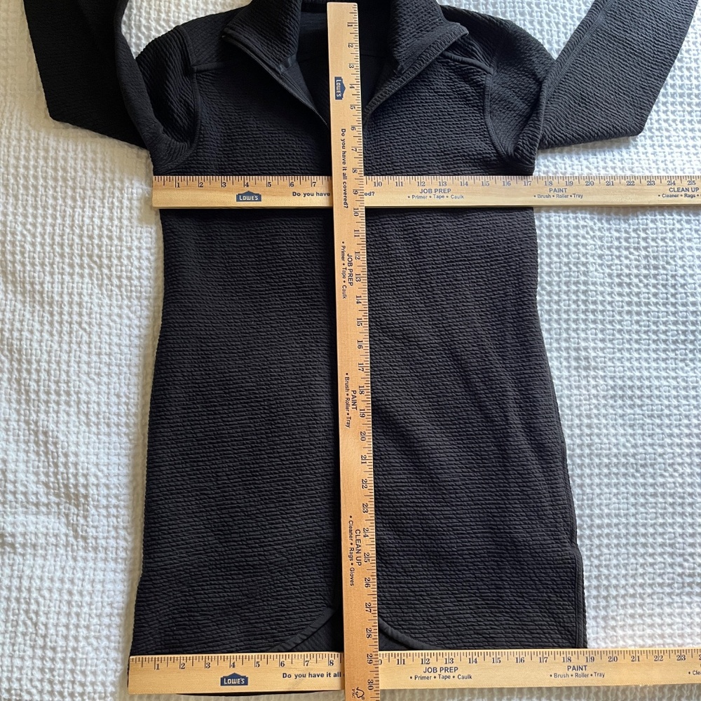 Lululemon On Repeat High-Collared Long Full-Zip Jacket Black - Picture 5 of 8